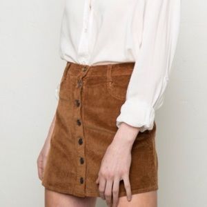 BRANDY MELVILLE CORDUROY SKIRT